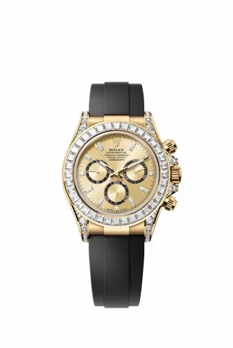 Rolex Cosmograph Daytona Yellow Gold - Baguette / Champagne - Baguette / Oysterflex 126538TBR-0004 (m126538tbr-0004)
